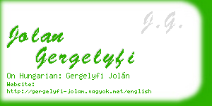 jolan gergelyfi business card